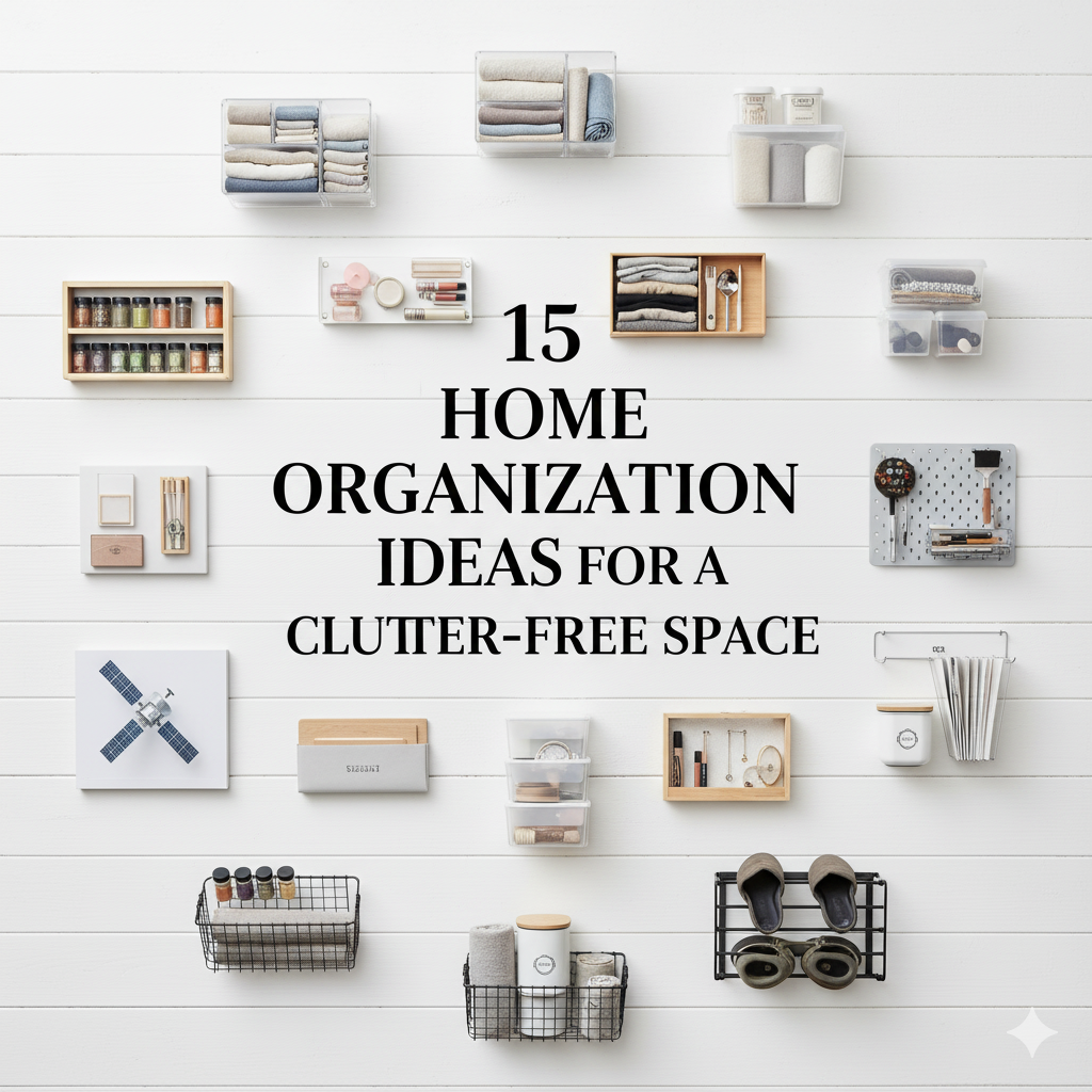 15 Home Organization Ideas for a Clutter-Free Space