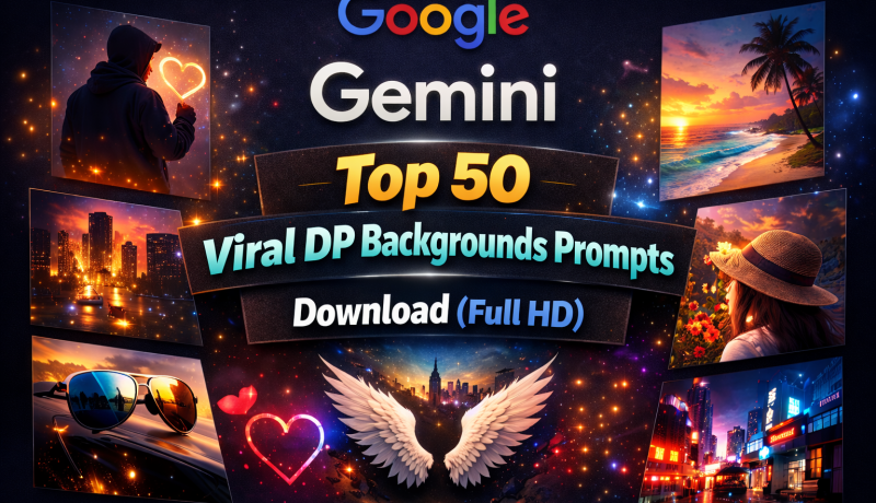 Google Gemini Top 50 Viral DP Backgrounds Prompts Download (Full HD)